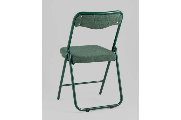 Стул складной Джонни рогожка зеленая каркас зеленый-5