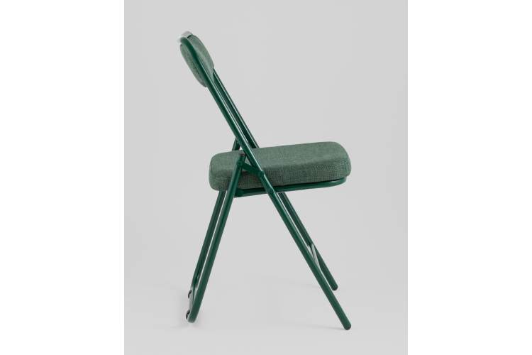 Стул складной Джонни рогожка зеленая каркас зеленый-3