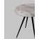 Стол Ники круглый столешница керамика Italian light grey 800