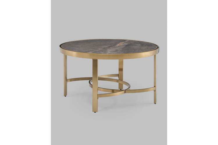 Журнальный столик Адриана 80*80 см серая керамика-2