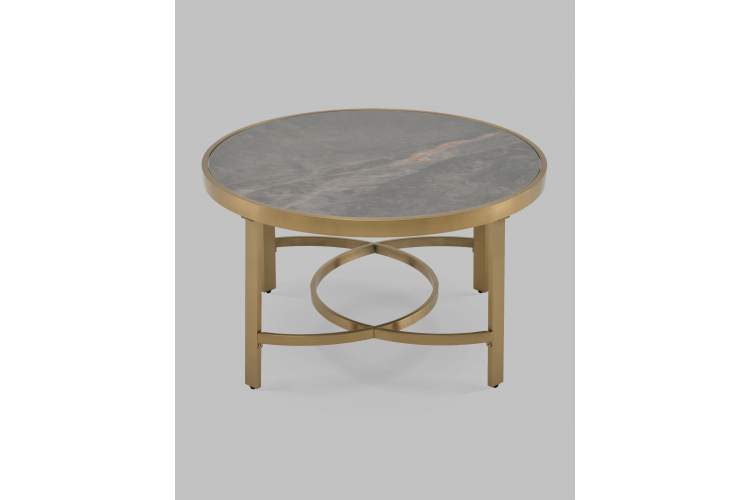 Журнальный столик Адриана 80*80 см серая керамика-3