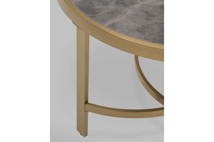 Журнальный столик Адриана 80*80 см серая керамика-5