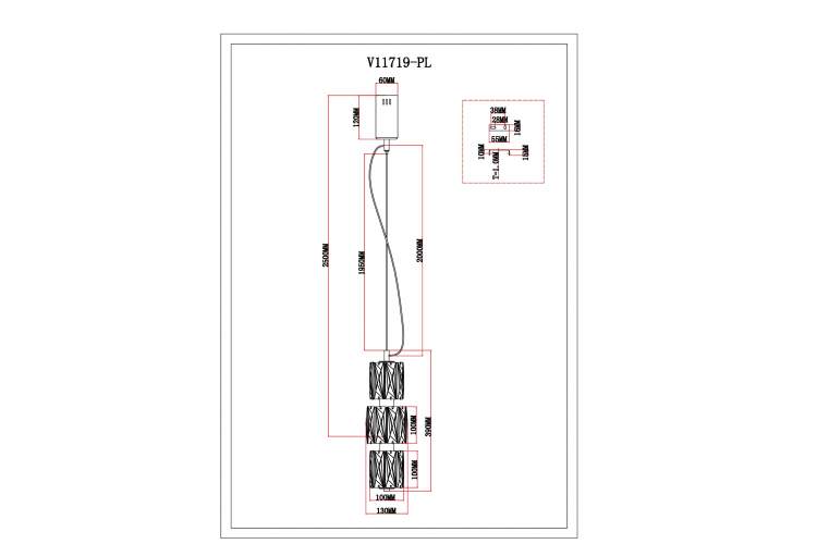 Светильник подвесной светодиодный Moderli V11719-PL Prismique-5