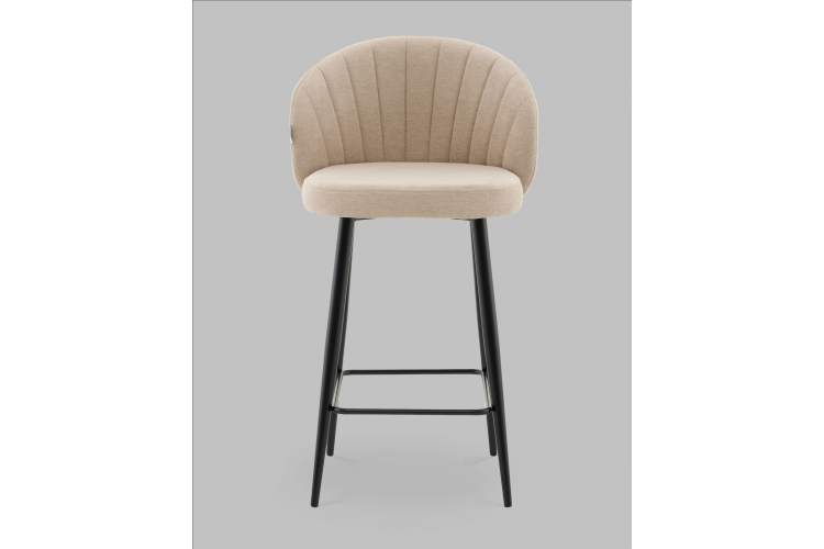 Стул полубарный Ханнингем велюр бежевый-2