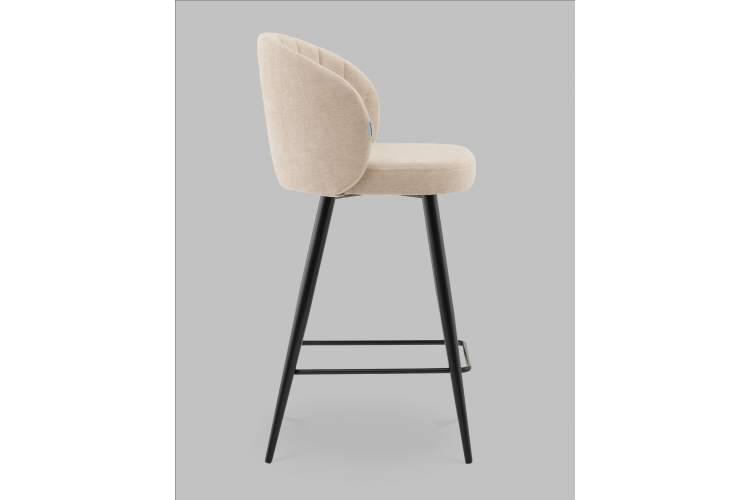 Стул полубарный Ханнингем велюр бежевый-3