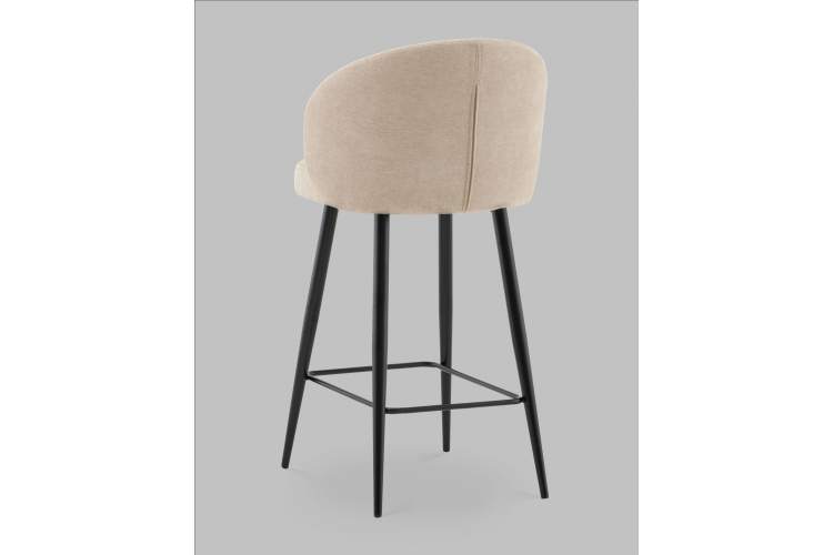 Стул полубарный Ханнингем велюр бежевый-5