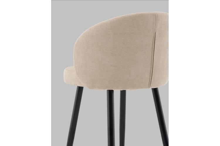 Стул полубарный Ханнингем велюр бежевый-6