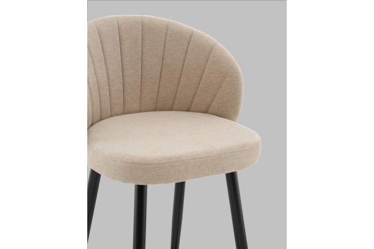 Стул полубарный Ханнингем велюр бежевый-7