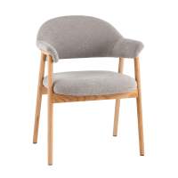 Стул обеденный Tavu с деревянными ножками серый