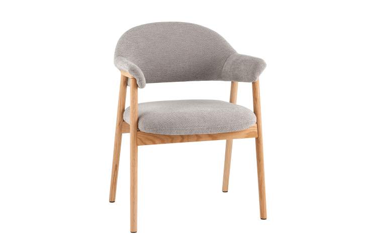 Стул обеденный Tavu с деревянными ножками серый