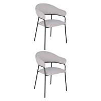 Стул обеденный Leya светло-серый 2 шт.