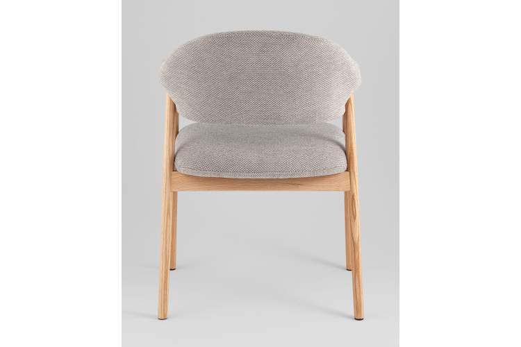 Стул обеденный Tavu с деревянными ножками серый-4