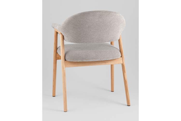 Стул обеденный Tavu с деревянными ножками серый-5