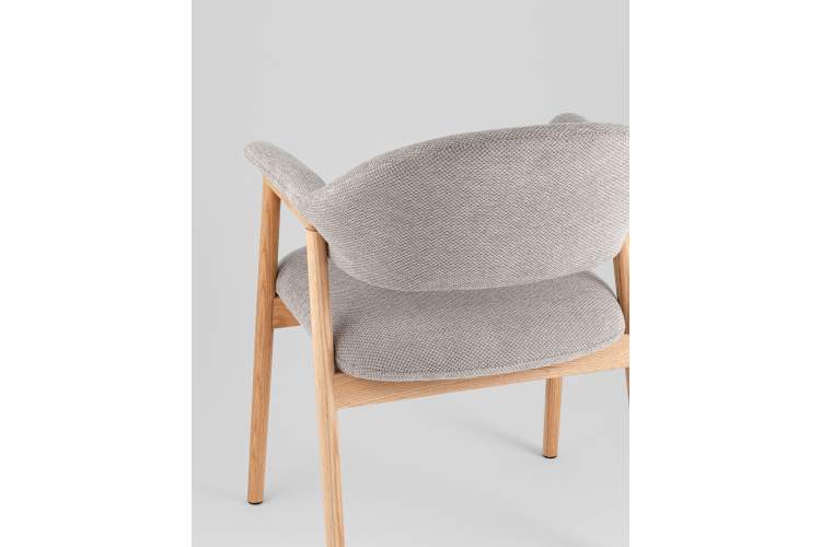 Стул обеденный Tavu с деревянными ножками серый-6