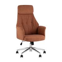 Кресло офисное TopChairs Neoma терракотовый ткань