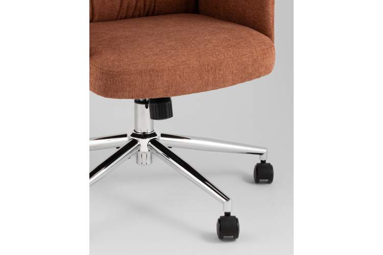Кресло офисное TopChairs Neoma терракотовый ткань-9