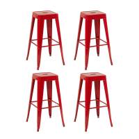 Стул барный TOLIX красный глянцевый KD 4 шт.