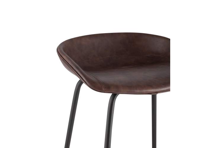 Стул барный Beetle Lite PU коричневый-4