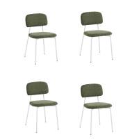 Стул Chao зеленый белые ножки 4 шт.