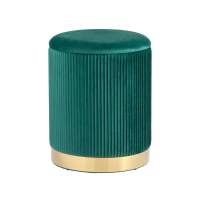 Пуф Шарлотта с ящиком велюр зеленый