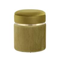Пуф Миранда с ящиком велюр оливковый
