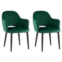 Стул Венера диамант велюр изумрудный 2 шт