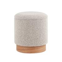Пуф с ящиком Холли XS букле бежевый