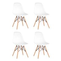 Стул Стул Eames Style DSW белый x4 (разборный каркас) Стул Стул Eames Style DSW белый x4 (разборный каркас)