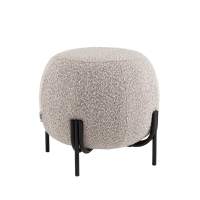 Пуф Флик new ткань букле серо-бежевый