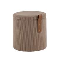 Пуф Руни XS с ящиком вельвет коричневый