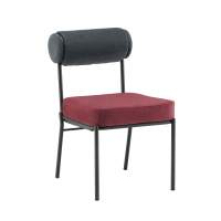 Стул обеденный Ponpoun тёмно-серый бордо Стул обеденный Ponpoun тёмно-серый бордо