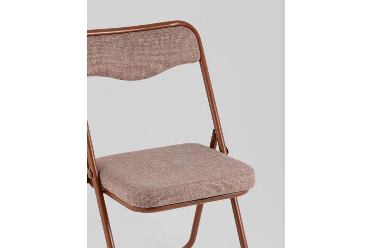 Стул складной Джонни рогожка капучино каркас капучино-7