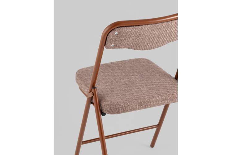 Стул складной Джонни рогожка капучино каркас капучино-6