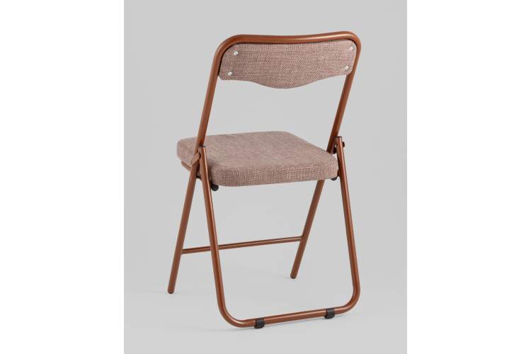 Стул складной Джонни рогожка капучино каркас капучино-5