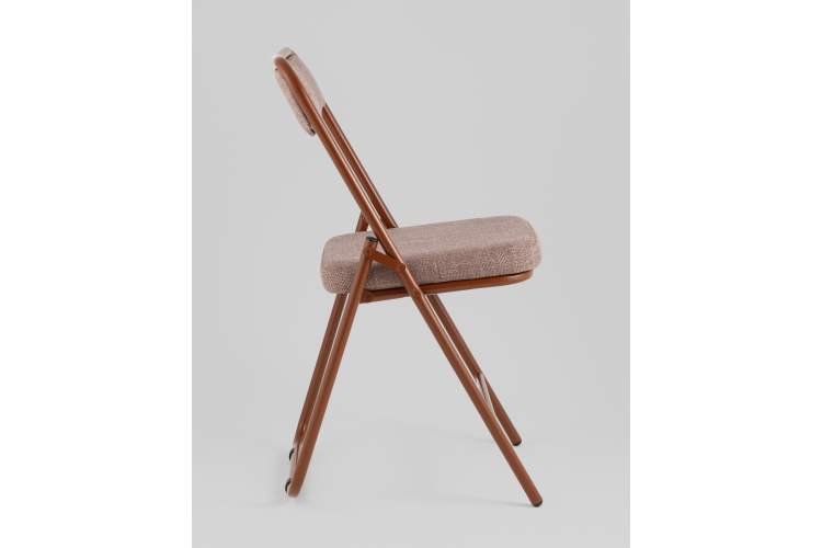 Стул складной Джонни рогожка капучино каркас капучино-3