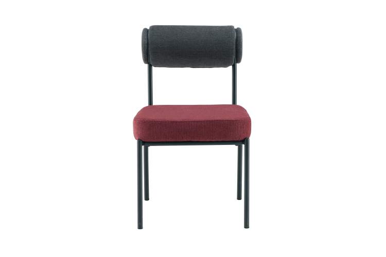 Стул обеденный Ponpoun тёмно-серый бордо-2