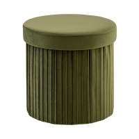 Пуф складной с ящиком Store Round травяной