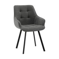 Стул Амальри велюр светло-серый