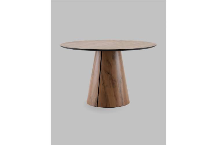 Стол круглый Стивенсон D120 столешница HPL дуб вотан-1