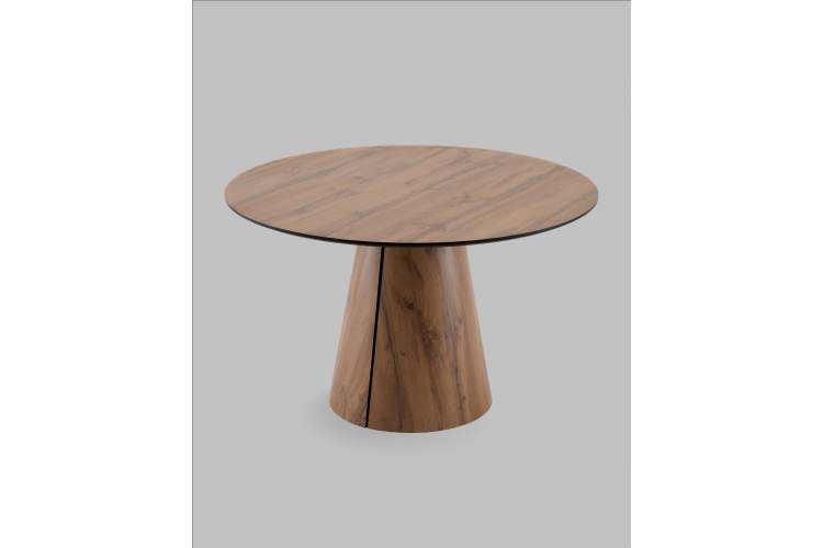 Стол круглый Стивенсон D120 столешница HPL дуб вотан-2