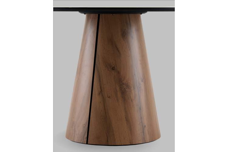 Стол круглый Стивенсон D120 столешница HPL дуб вотан-5