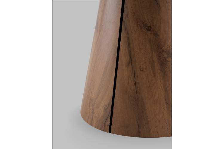 Стол круглый Стивенсон D120 столешница HPL дуб вотан-4