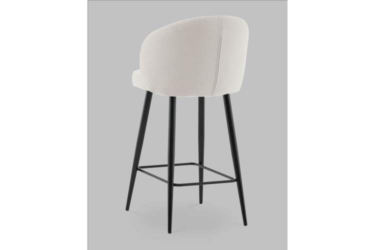 Стул полубарный Ханнингем велюр жемчужный-4