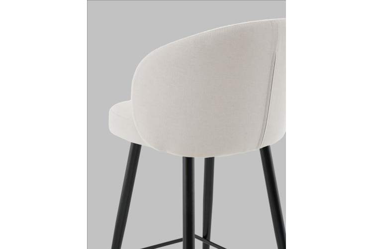 Стул полубарный Ханнингем велюр жемчужный-5