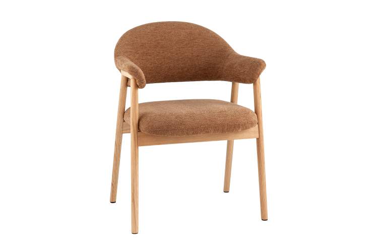 Стул обеденный Tavu с деревянными ножками терракотовый