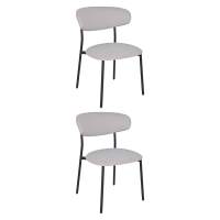 Стул обеденный Ayla светло-серый 2 шт.