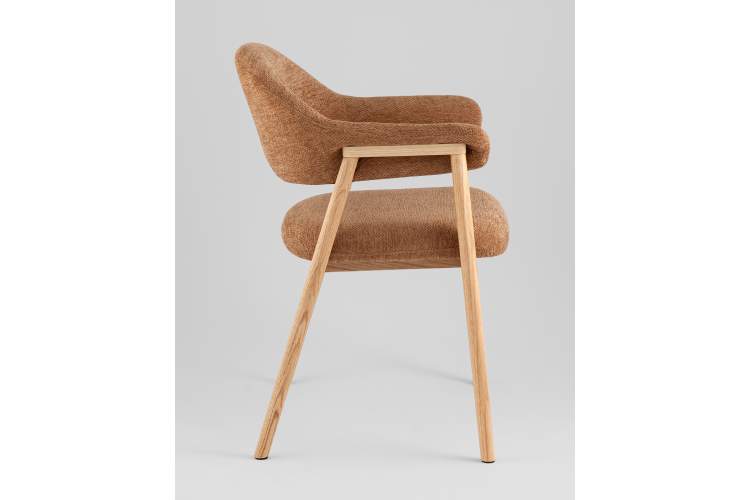 Стул обеденный Tavu с деревянными ножками терракотовый-3