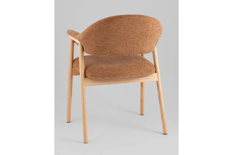 Стул обеденный Tavu с деревянными ножками терракотовый-5