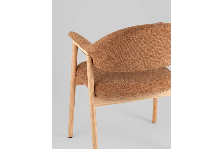 Стул обеденный Tavu с деревянными ножками терракотовый-6