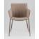 Стул Твигги велюр бежевый, каркас бежево-серый
